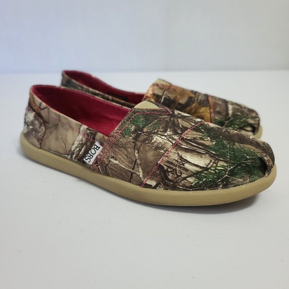 Skechers Bobs Realtree Camouflage Shoes Women's Size 8 - Picture 2 of 16